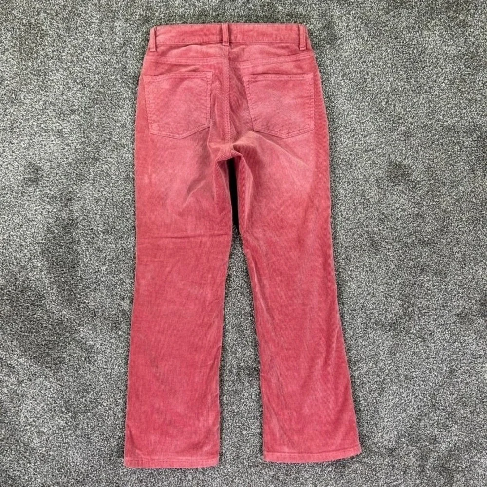 Anthropologie Pilcro The Yaya Corduroy Pants Womens 27 Mid Rise Rose Pink Casual - Picture 2 of 12